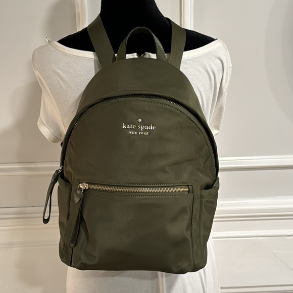 Kate Spade Backpack Chelsea Olive Green Backpack EUC - Picture 8 of 17